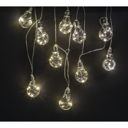 Гирлянда светодиодная "Лампочки" 93 676 NGF-D024-03 3м 100LED WW IP20 3AA Navigator 93676