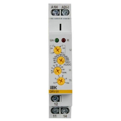 Реле напряжения ORV 1ф 110-240В AC/DC IEK ORV-01-AD110-240