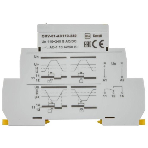 Реле напряжения ORV 1ф 110-240В AC/DC IEK ORV-01-AD110-240