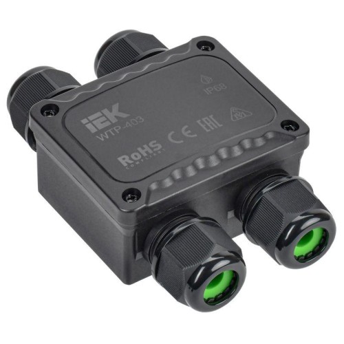 Коробка распределительная герметичная WTP-403 4 ввода IP68 IEK UWB10-H-450-41-04-68