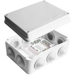 Коробка распределительная ОП 150х110х70мм IP54 с клемм. 10 выходов 10 гермовводов 16А 24 контакта кр