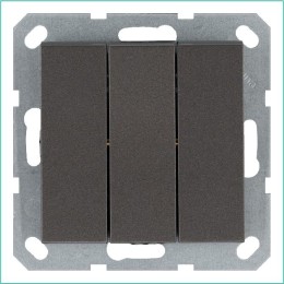 Выключатель 3-кл. 10А IP20 механизм мокко Jasmart G3031Z