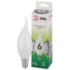 Лампа светодиодная GREEN LINE BXS-6W-865-E14 GL 6Вт свеча на ветру 6500К свет холод. E14 Эра Б006711