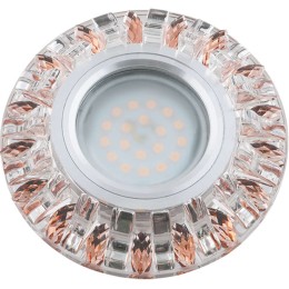 Светильник декоративный Luciole DLS-L121 GU5.3 CHROME/CLEAR+BRONZE GU5.3 встраив. доп. светодиод. по
