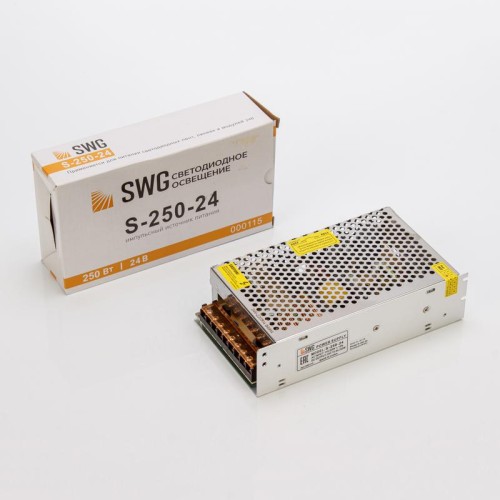 Блок питания S-250-24 250Вт 24Всетка SWG Standard 00000000115