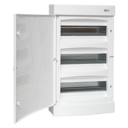 Щит распределительный навесной Unix 3х12мод. IP41 бел. дверь PROxima EKF ux-3x12-nw