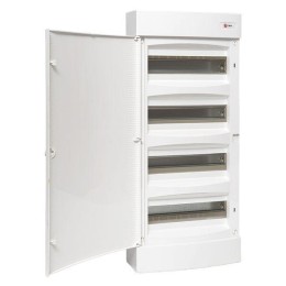 Щит распределительный навесной Unix 4х12мод. IP41 бел. дверь PROxima EKF ux-4x12-nw