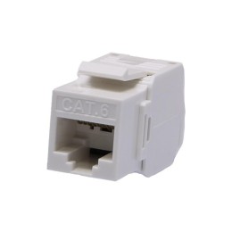 Модуль розеточный Keystone Jack 8P8C RJ-45 UTP кат.6 заделка без инструмента 180град. (DIY) SUPRLAN