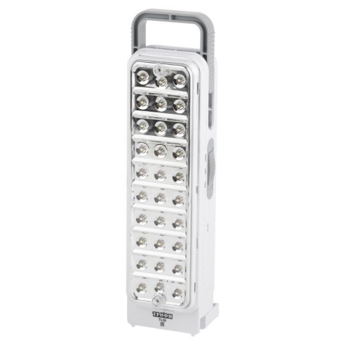Фонарь аккумуляторный кемпинговый TL30 30LED аккум. 4В 1.5А.ч ЗУ 220В с ручкой (картон. упак.) Трофи