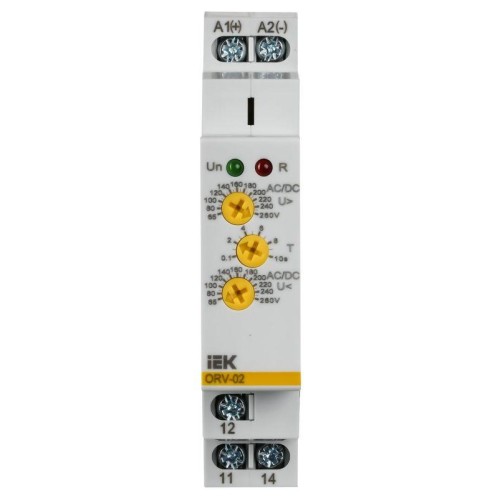 Реле повышения напряжения ORV 1ф 110-240В AC/DC IEK ORV-02-AD110-240