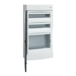 Щит комбинированный Unix 2х18мод. + 1 монтаж. плата 4 габарит IP41 прозр. дверь PROxima EKF ux-2x18+