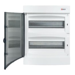 Щит распределительный навесной Unix 2х12мод. IP41 прозр. дверь PROxima EKF ux-2x12-n