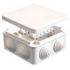 Коробка распределительная ОП 105х105х56мм IP54 с клемм. 7 выходов 4 гермоввода 10А 12 контактов крыш