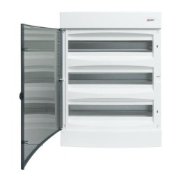 Щит распределительный навесной Unix 3х18мод. IP41 прозр. дверь PROxima EKF ux-3x18-n