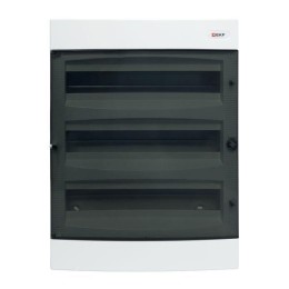 Щит распределительный навесной Unix 3х18мод. IP41 прозр. дверь PROxima EKF ux-3x18-n