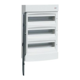 Щит распределительный навесной Unix 3х18мод. IP41 прозр. дверь PROxima EKF ux-3x18-n