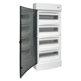 Щит распределительный навесной Unix 4х12мод. IP41 прозр. дверь PROxima EKF ux-4x12-n