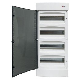 Щит распределительный навесной Unix 4х12мод. IP41 прозр. дверь PROxima EKF ux-4x12-n