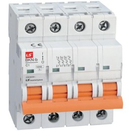 Выключатель автоматический 4п C 6А 10кА BKN-b LS Electric 061404328B
