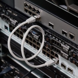 Патч-корд F/UTP кат.5e RJ45-RJ45 LSZH экранир. 0.5м сер. Rexant 18-8001-1