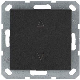 Выключатель для жалюзи 1-кл. 10А IP20 механизм антрацит Jasmart G3018B