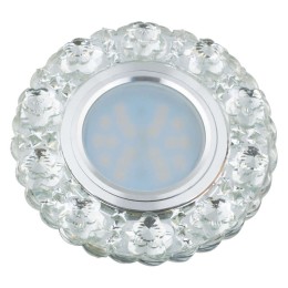 Светильник декоративный Luciole DLS-L129 GU5.3 CHROME/CLEAR GU5.3 встраив. доп. светодиод. подсветка