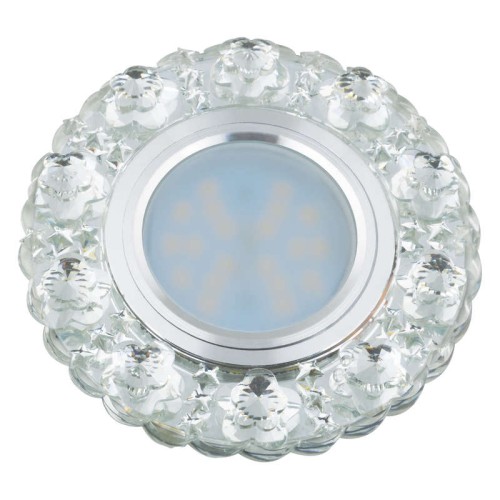 Светильник декоративный Luciole DLS-L129 GU5.3 CHROME/CLEAR GU5.3 встраив. доп. светодиод. подсветка