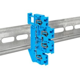 Колодка клеммная ST-2.5 26А пружинная двойн. син. EKF plc-jxb-st-2.5-4-2-blue