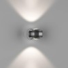 Бра двухстороннее GW-095-2-2-SL-NW 2Вт 4000К IP20 поворотн. с линзой LUPA D серебр. DesignLed 00-000