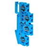 Колодка клеммная ST-4 32А пружинная двойн. син. EKF plc-jxb-st-4-4-2-blue