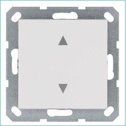 Выключатель для жалюзи 1-кл. 10А IP20 механизм бел. глянцевый Jasmart G3018W