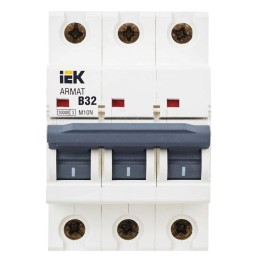 Выключатель автоматический модульный 3п B 32А M10N ARMAT IEK AR-M10N-3-B032
