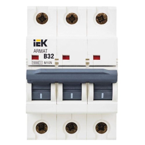 Выключатель автоматический модульный 3п B 32А M10N ARMAT IEK AR-M10N-3-B032