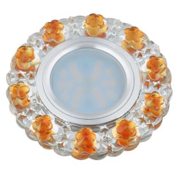 Светильник декоративный Luciole DLS-L129 GU5.3 CHROME/GOLD GU5.3 встраив. доп. светодиод. подсветка