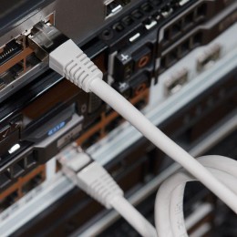 Патч-корд F/UTP кат.5e RJ45-RJ45 LSZH экранир. 1м сер. Rexant 18-8002-1