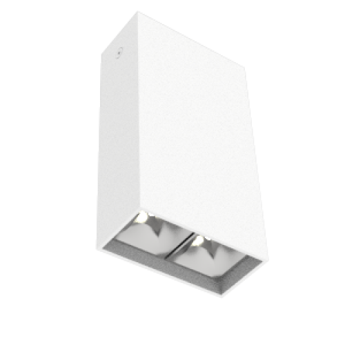 Светильник светодиодный DL-Box Reflect Multi 1х2 8Вт 3000К 80х40х150 накладной 35град.х75град. RAL90