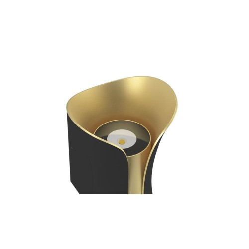 Бра декоративное GW-8610-6-BLG-WW 6Вт 3000К IP54 черн./зол. DesignLed 00-00007103