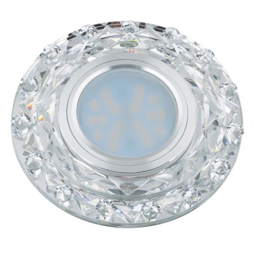Светильник декоративный Luciole DLS-L130 GU5.3 CHROME/CLEAR GU5.3 встраив. доп. светодиод. подсветка