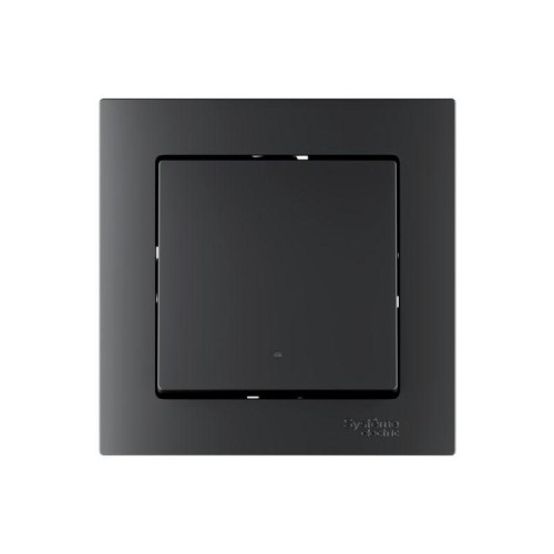 Выключатель 1-кл. AtlasDesign Smart 10А (сх. 1) L+N с подсветкой Zigbee механизм карбон SE ATN001013