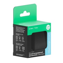 Выключатель 1-кл. AtlasDesign Smart 10А (сх. 1) L+N с подсветкой Zigbee механизм карбон SE ATN001013