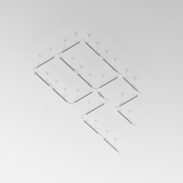 Шинопровод L1000 Trinity накладной/подвесной бел. Voltega TRX-VGL005-311W