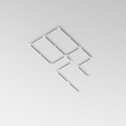 Шинопровод L1000 Trinity накладной/подвесной бел. Voltega TRX-VGL005-311W