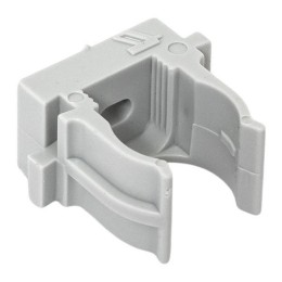 Держатель для труб (клипса) d16мм для монтажного пистолета сер. (уп.100шт) Plast EKF derjp-z-16