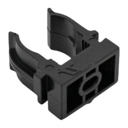 Держатель для труб (клипса) d16мм для монтажного пистолета черн. (уп.100шт) Plast EKF derjp-z-16-bla