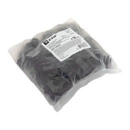 Держатель для труб (клипса) d16мм для монтажного пистолета черн. (уп.100шт) Plast EKF derjp-z-16-bla