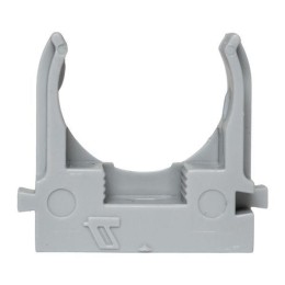 Держатель для труб (клипса) d25мм для монтажного пистолета сер. (уп.100шт) Plast EKF derjp-z-25