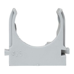 Держатель для труб (клипса) d25мм для монтажного пистолета сер. (уп.100шт) Plast EKF derjp-z-25