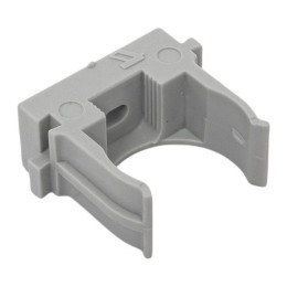 Держатель для труб (клипса) d25мм для монтажного пистолета сер. (уп.100шт) Plast EKF derjp-z-25