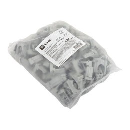 Держатель для труб (клипса) d25мм для монтажного пистолета сер. (уп.100шт) Plast EKF derjp-z-25