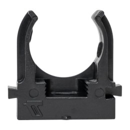 Держатель для труб (клипса) d25мм для монтажного пистолета черн. (уп.100шт) Plast EKF derjp-z-25-bla